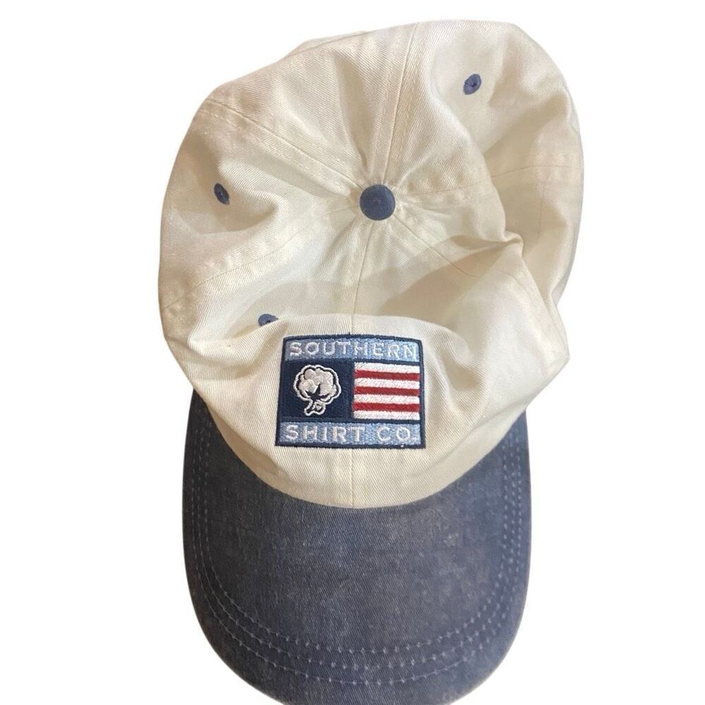 The Southern Shirt Company OSFM 100% cotton American flag hat white red blue